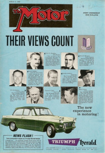 THE MOTOR 1960 MAR 09 - PLYMOUTH XNR, GORDON, DATSUN BLUEBIRD, TRIUMPH HERALD